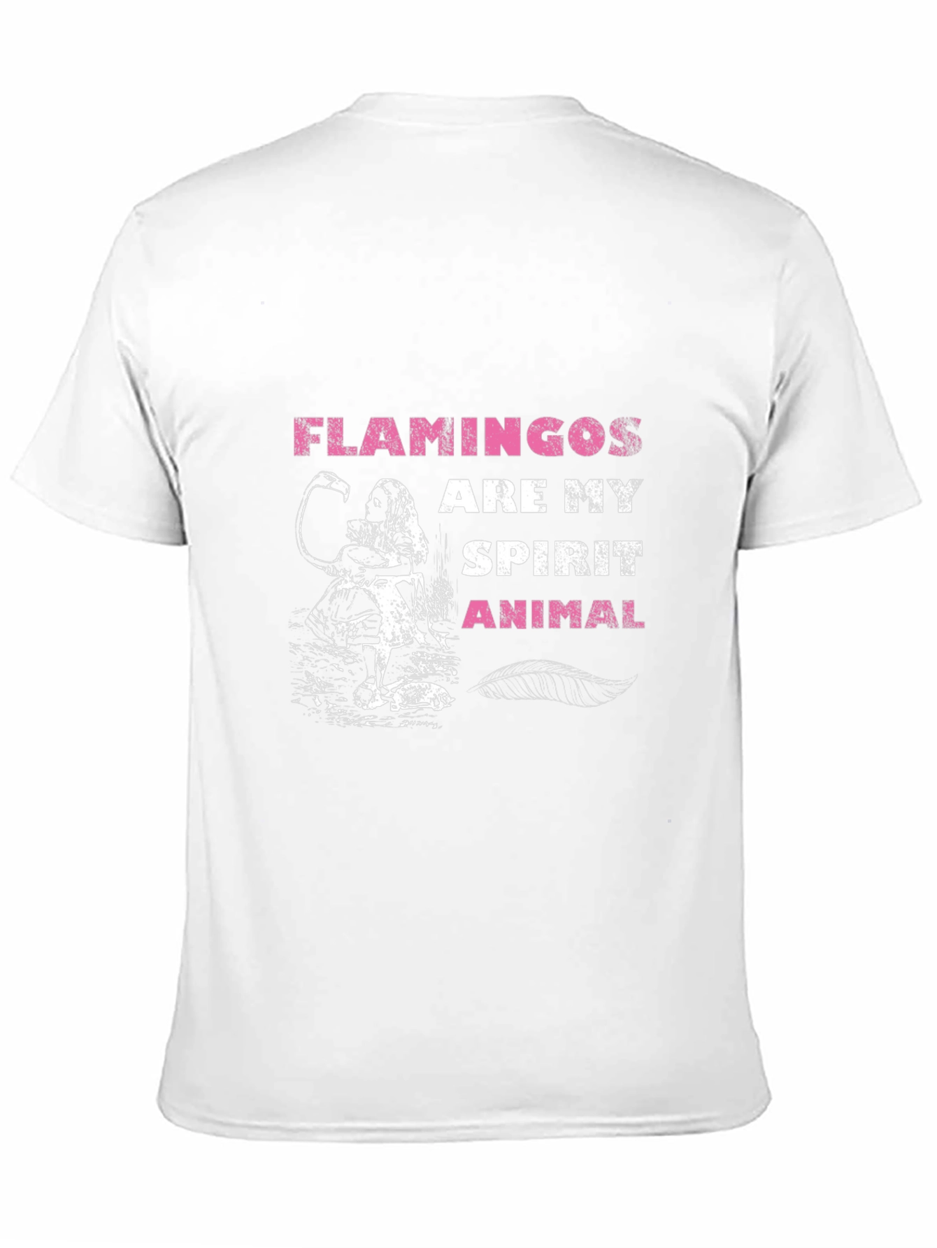 Flamingos Are My Spirit Animal Graphic T-Shirt
