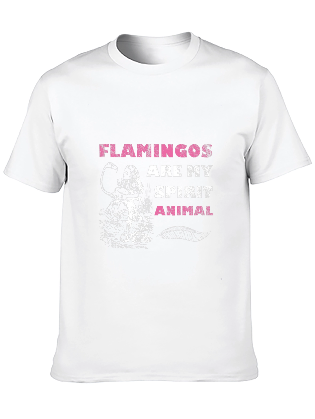 Flamingos Are My Spirit Animal Graphic T-Shirt