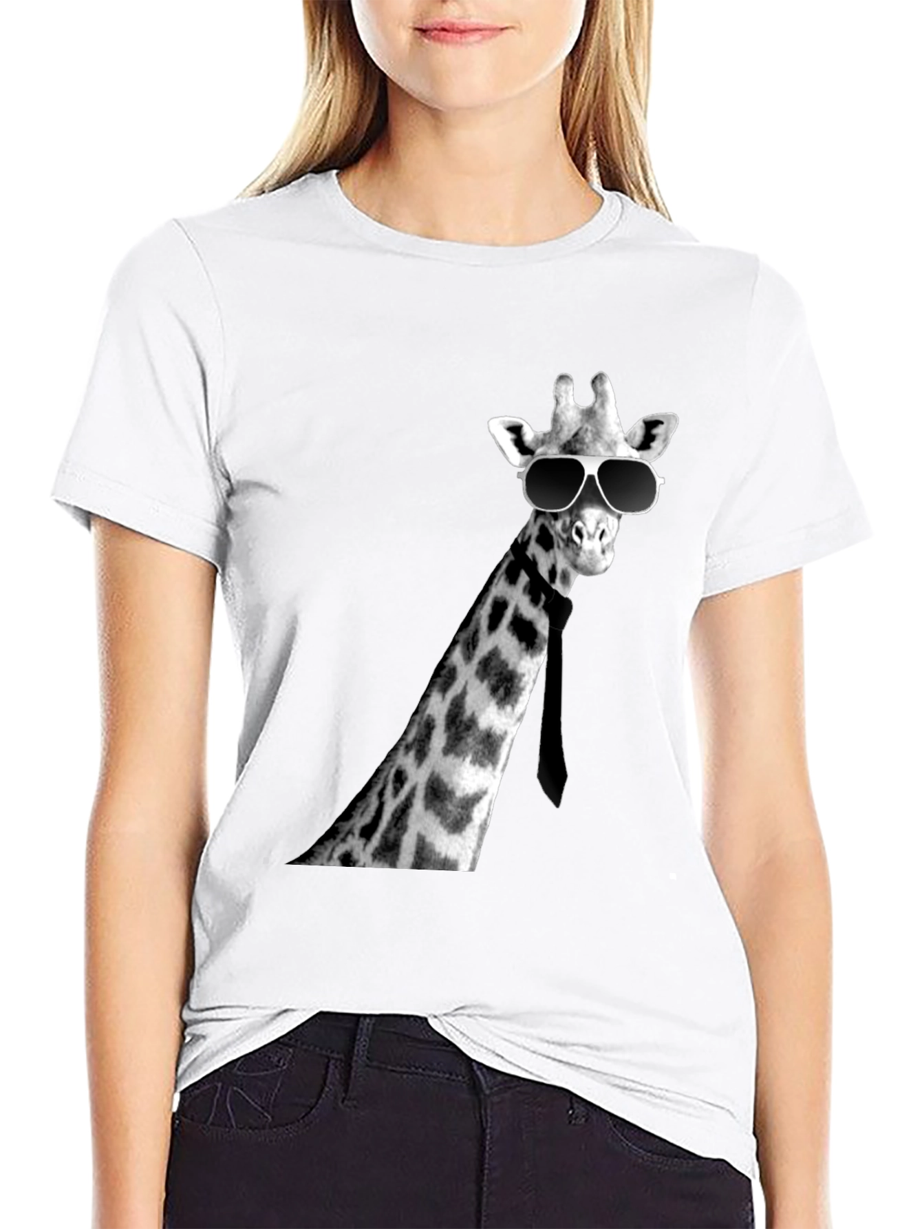 Cool Giraffe Tee - Novelty Graphic T-Shirt