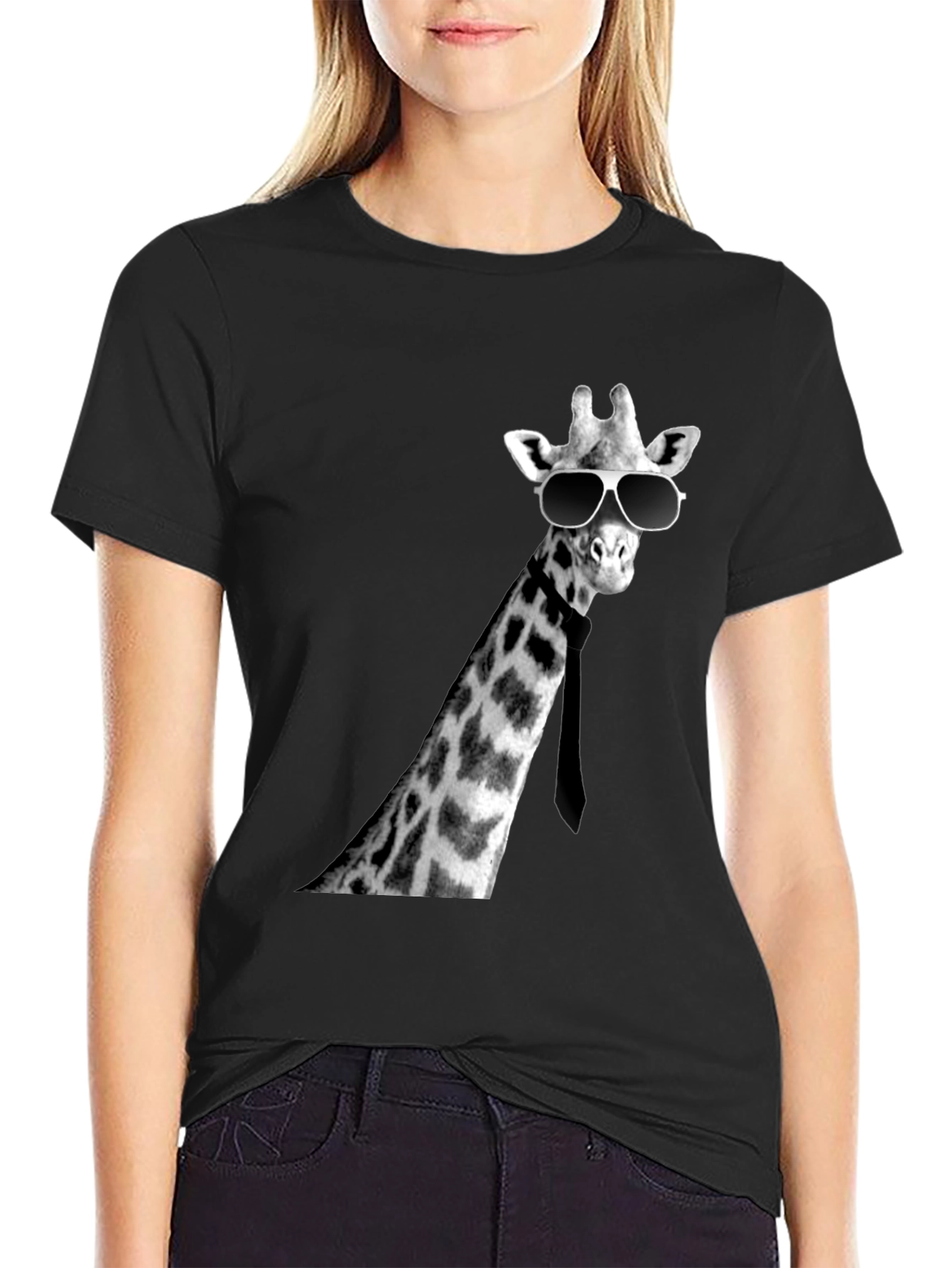 Cool Giraffe Tee - Novelty Graphic T-Shirt