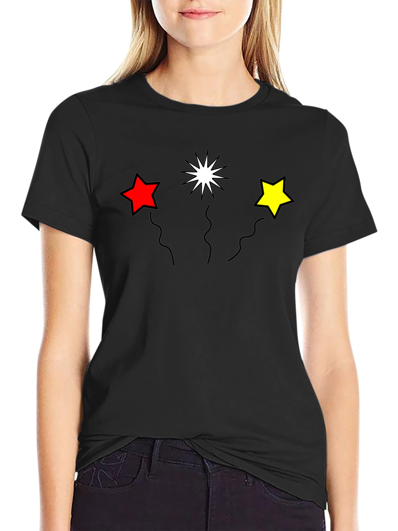 Stars T-Shirt - Black