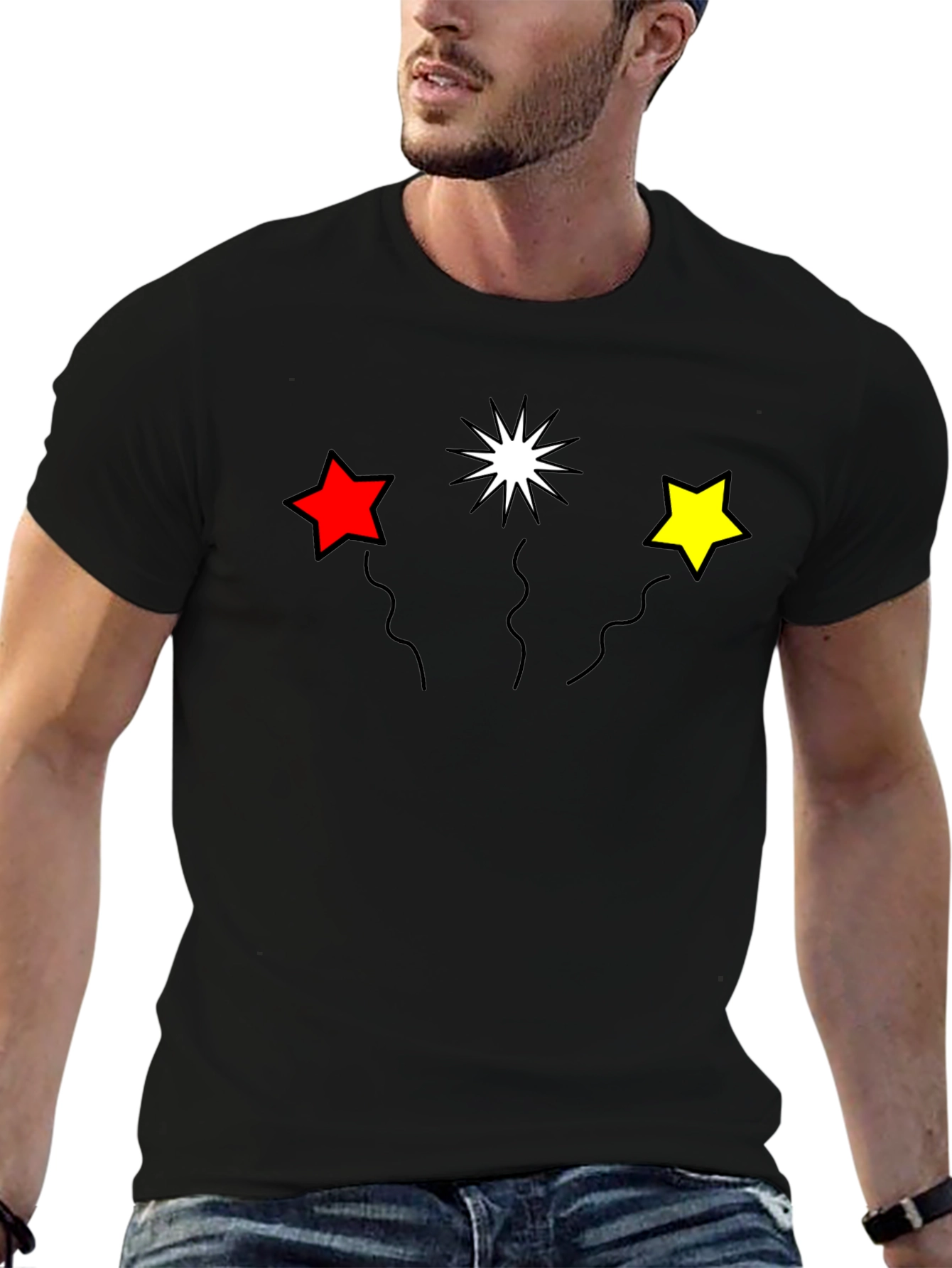 Stars T-Shirt - Black