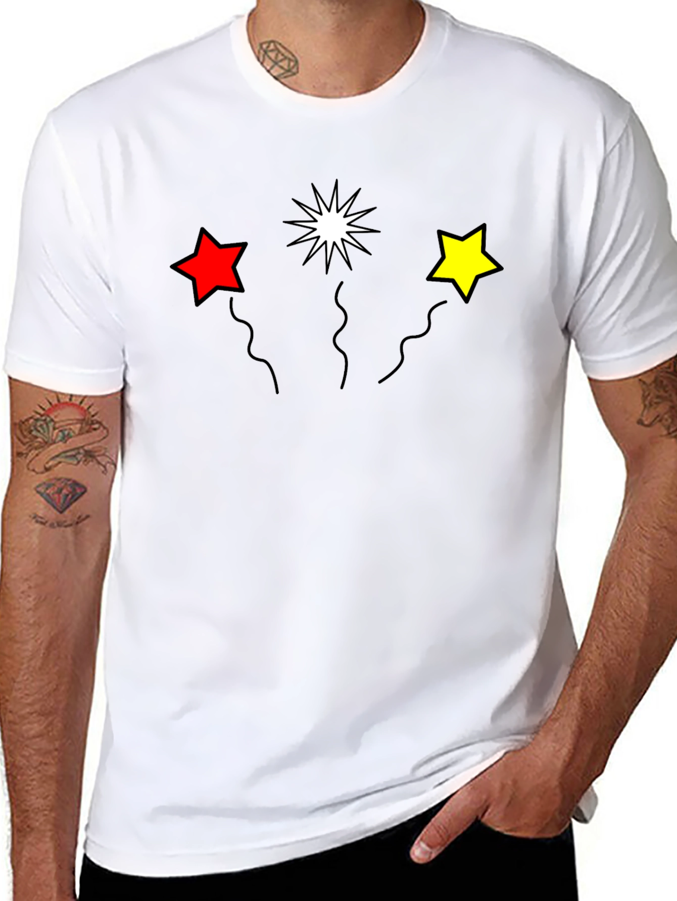 Stars T-Shirt - Black