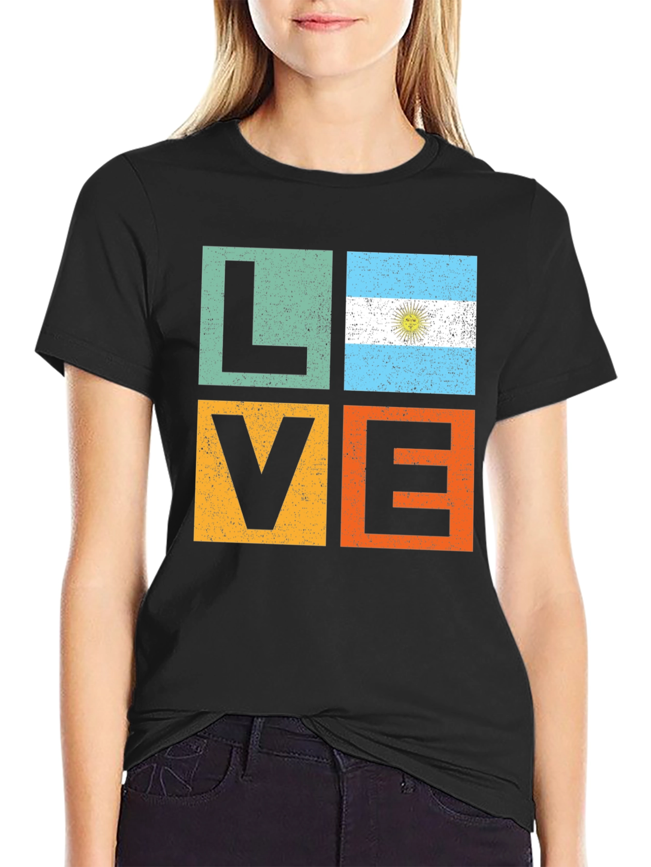 Argentina Flag LOVE T-Shirt