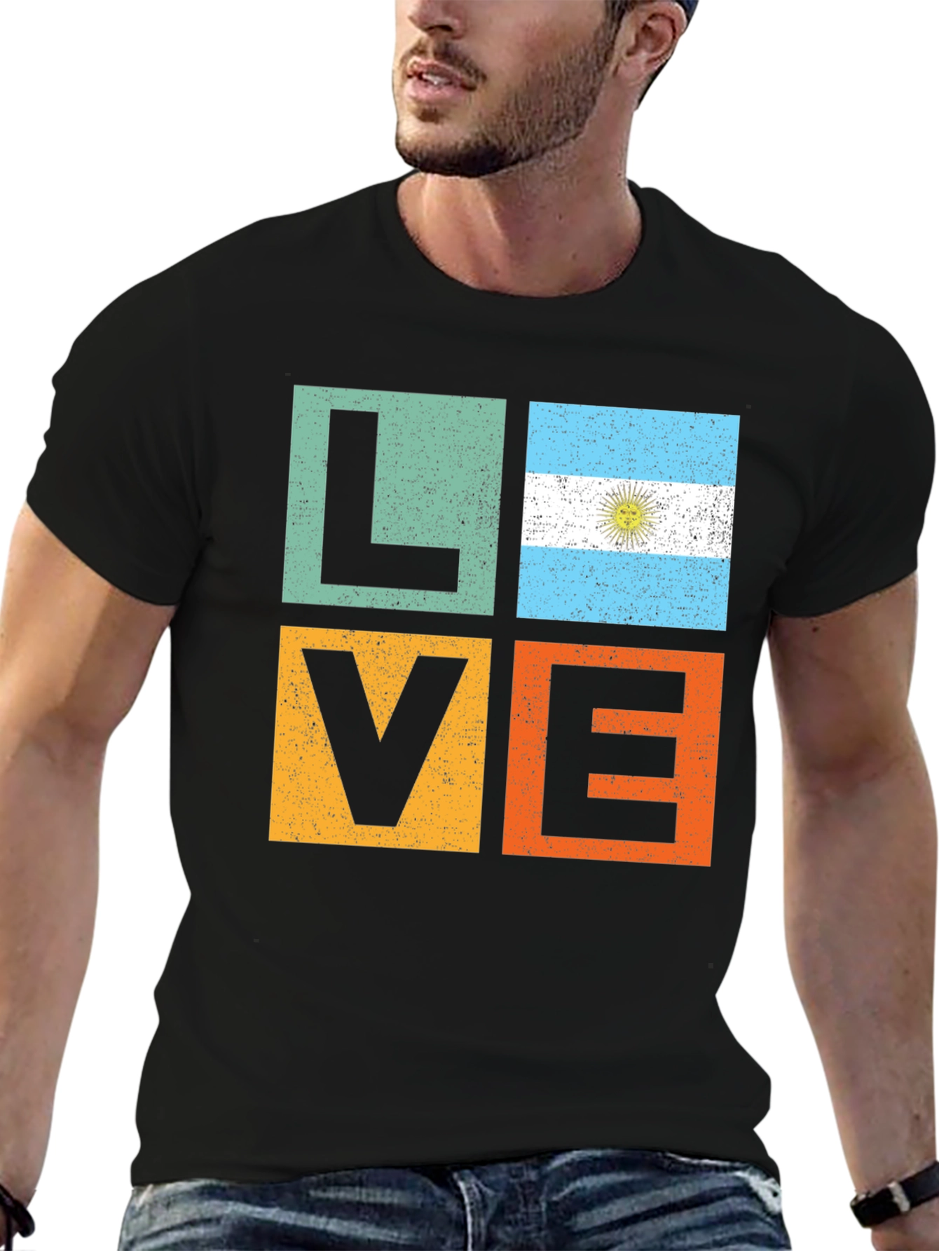Argentina Flag LOVE T-Shirt