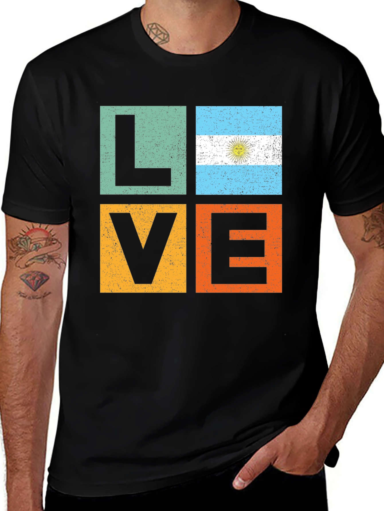 Argentina Flag LOVE T-Shirt