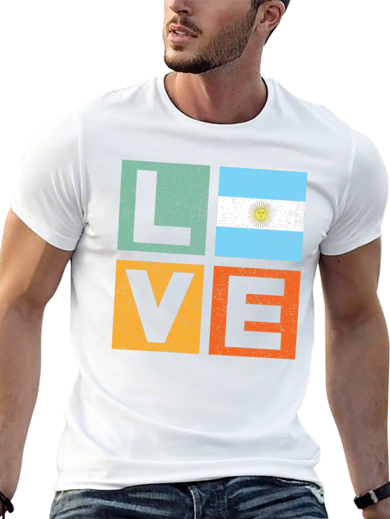 Argentina Flag LOVE T-Shirt