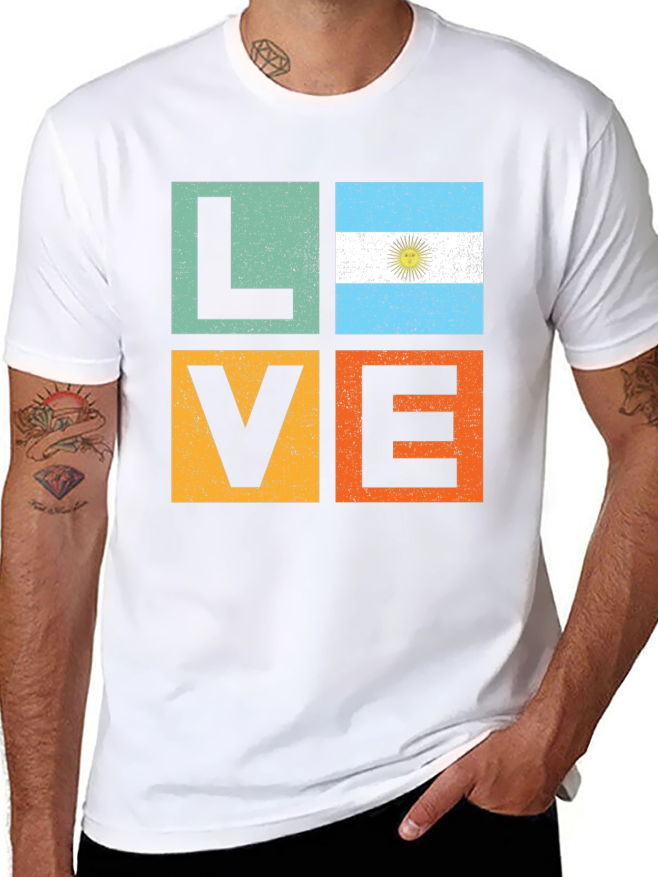 Argentina Flag LOVE T-Shirt
