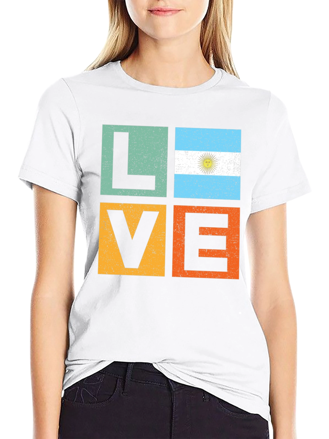 Argentina Flag LOVE T-Shirt