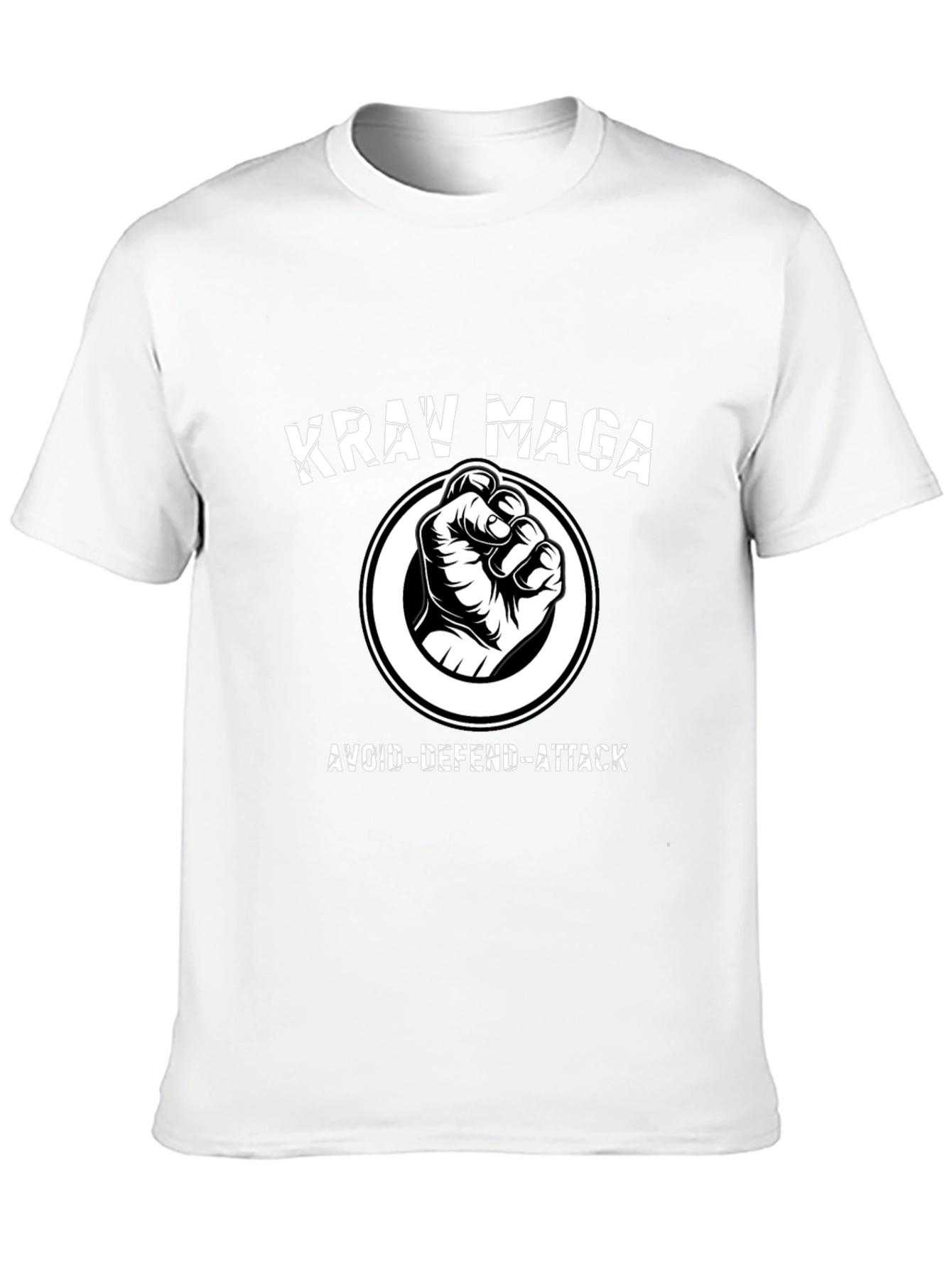 Krav Maga Avoid-Defend-Attack Black T-Shirt