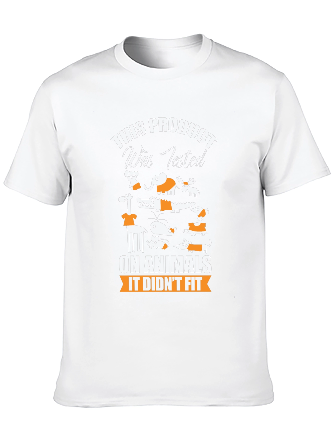 Animal Tested Humor Graphic T-Shirt