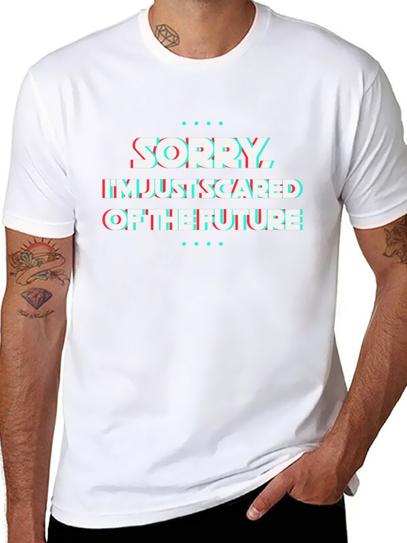 Sorry Im Just Scared Future Graphic Novelty T-Shirt