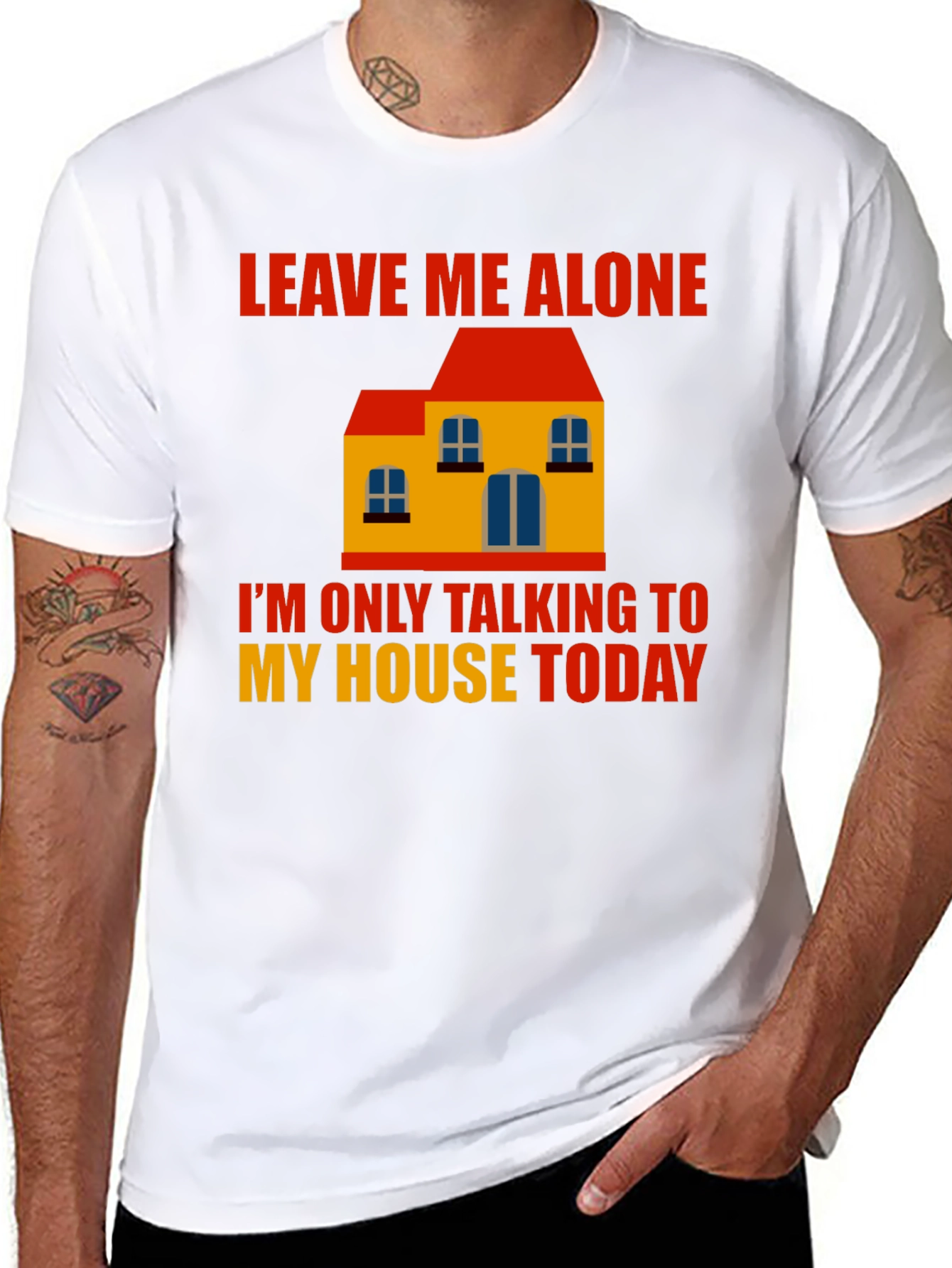 Leave Me Alone House Graphic T-Shirt