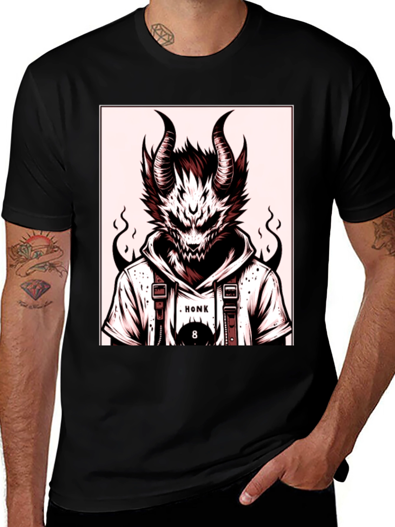 Honk Devil Graphic Tee - Edgy Streetwear T-Shirt