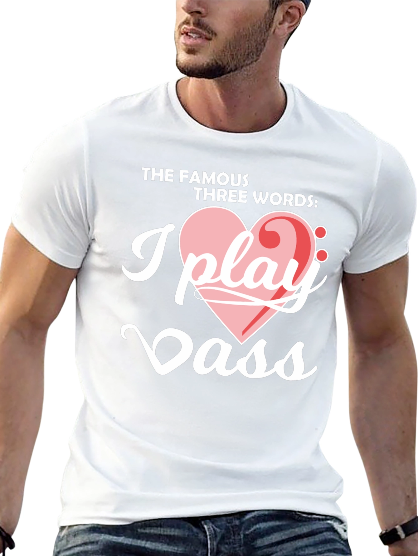 I Play Bass Graphic T-Shirt - Music Lover Tee