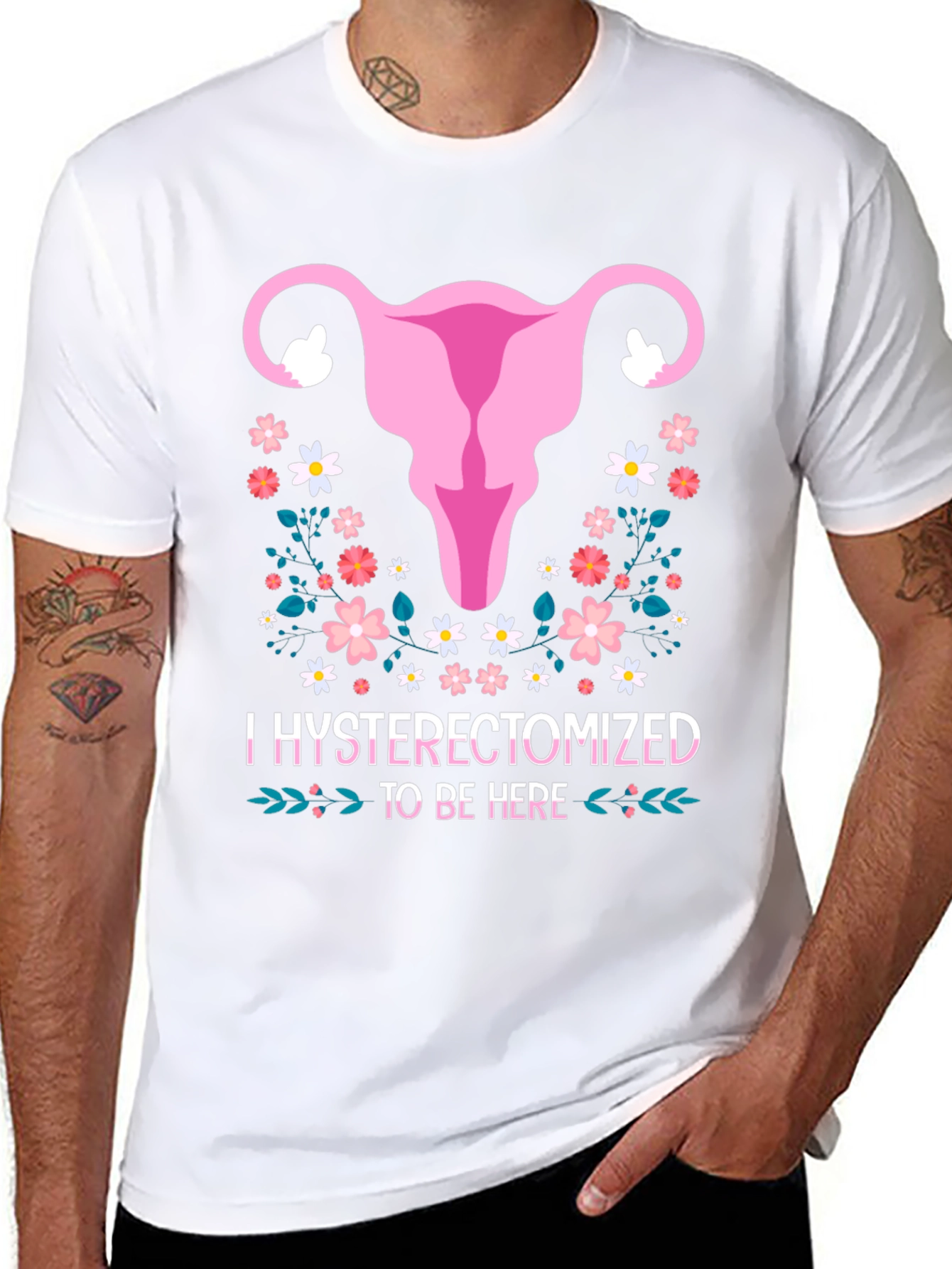 Hysterectomized To Be Here Graphic Tee