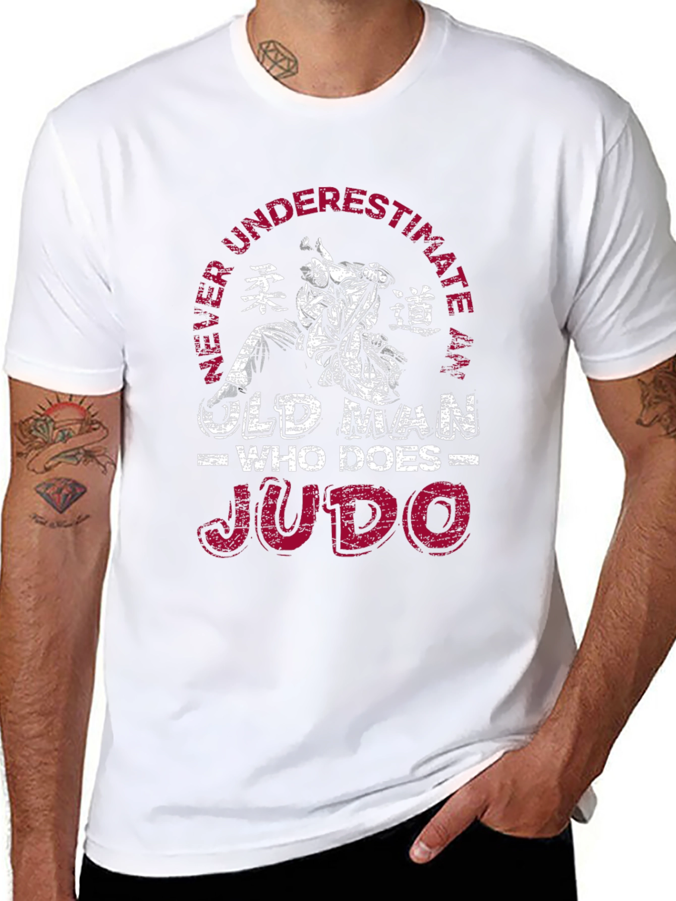 Never Underestimate an Old Man Who Does Judo T-Shirt