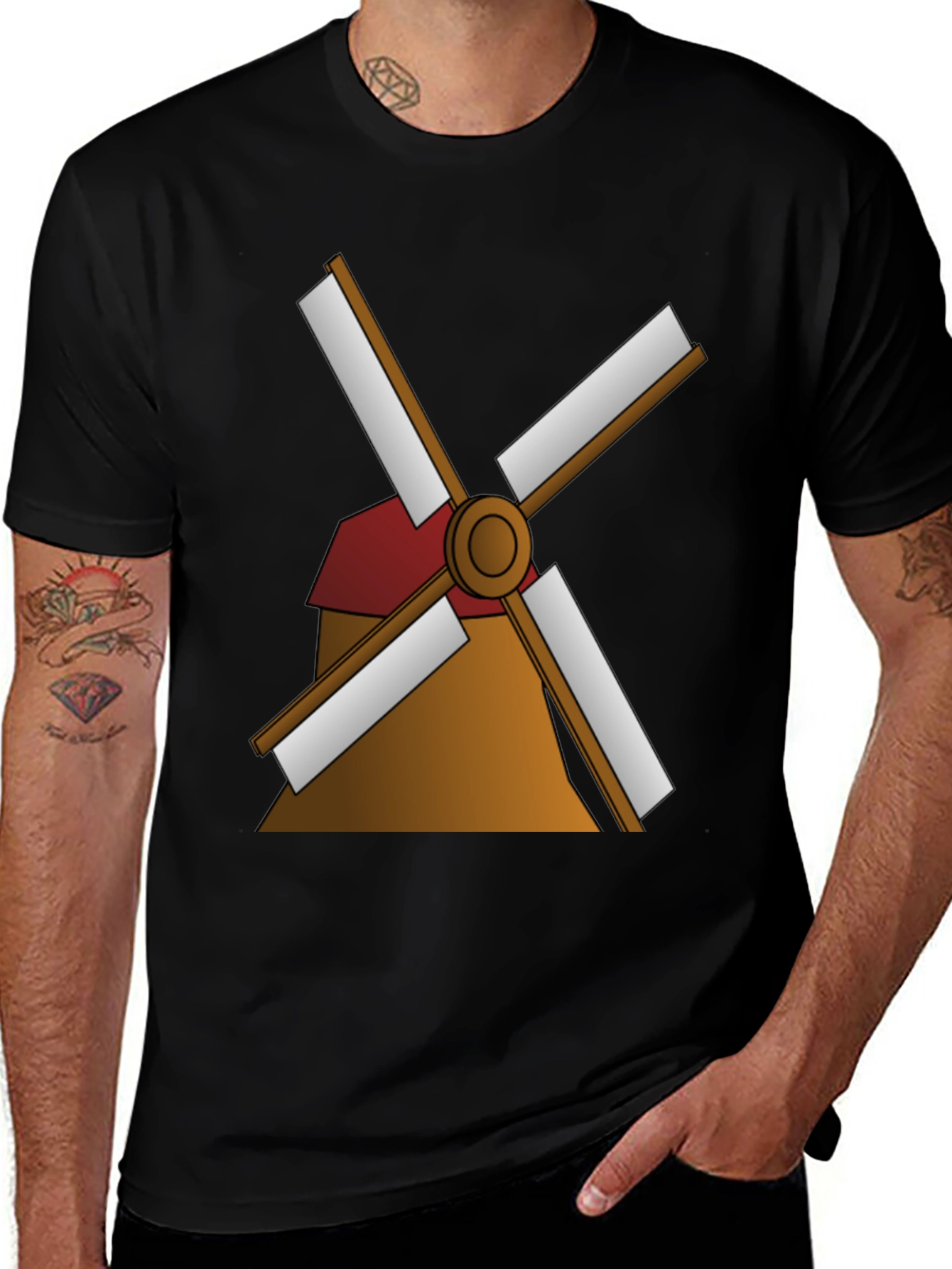 Windmill Graphic Tee - Classic Style