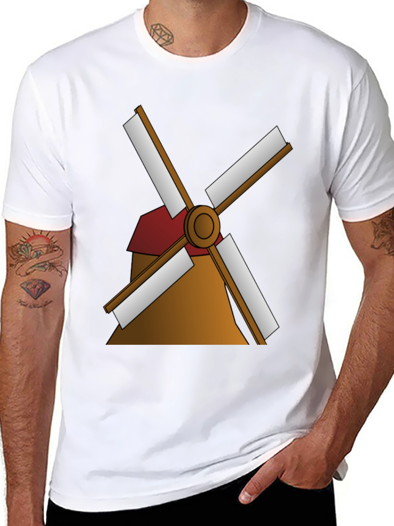 Windmill Graphic Tee - Classic Style