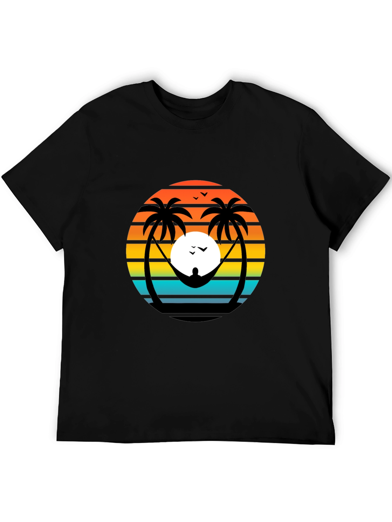 Sunset Hammock T-Shirt - Island Vibes
