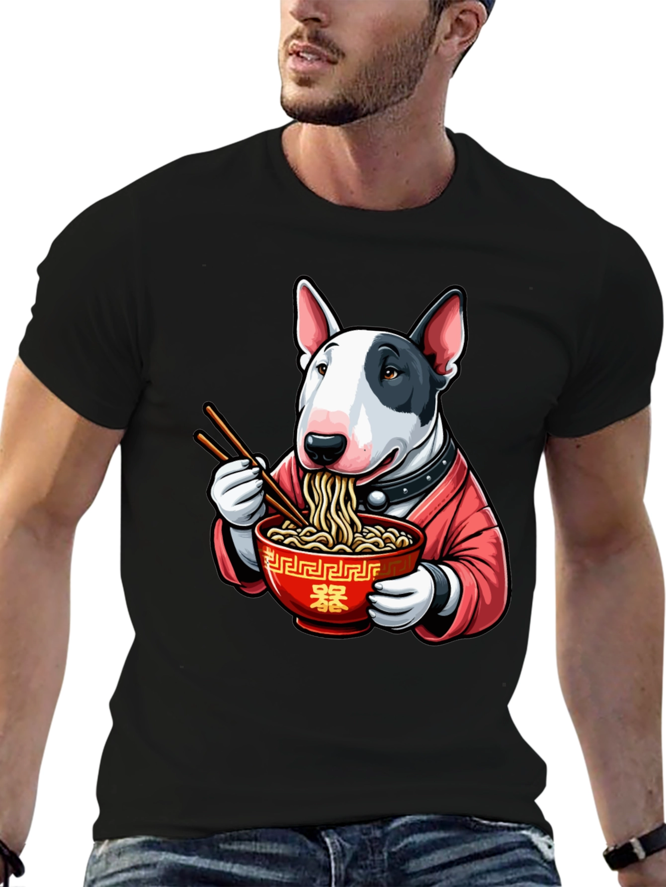 Ramen Bull Terrier Graphic Tee