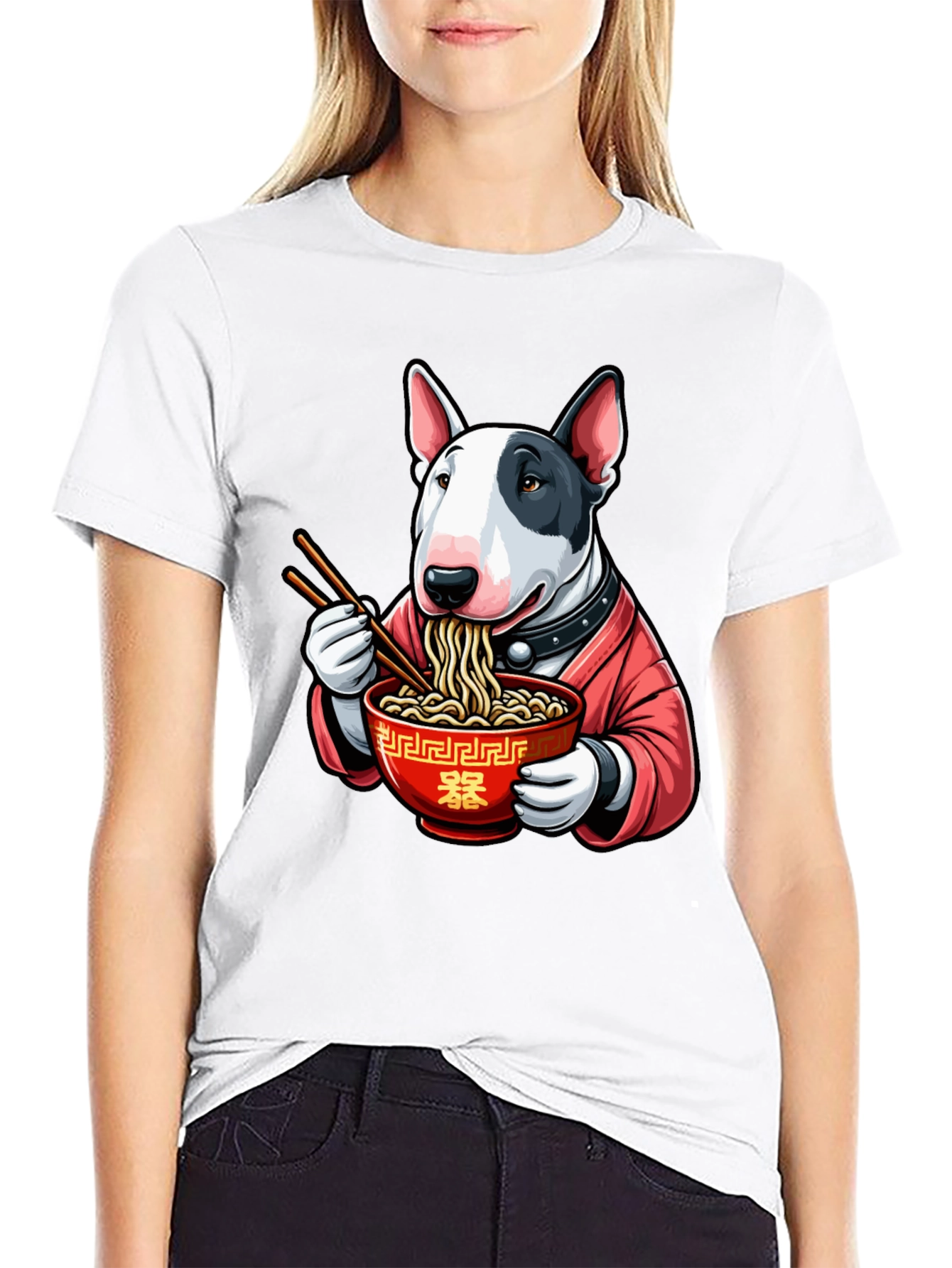 Ramen Bull Terrier Graphic Tee