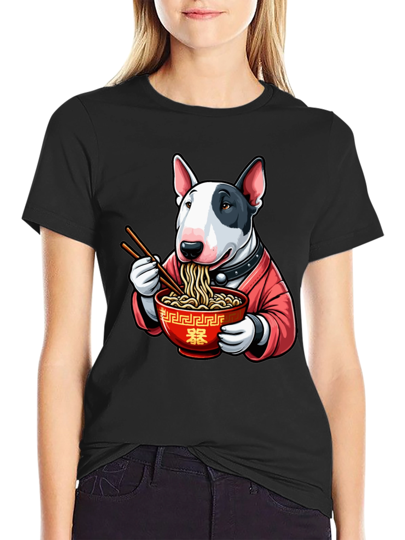 Ramen Bull Terrier Graphic Tee