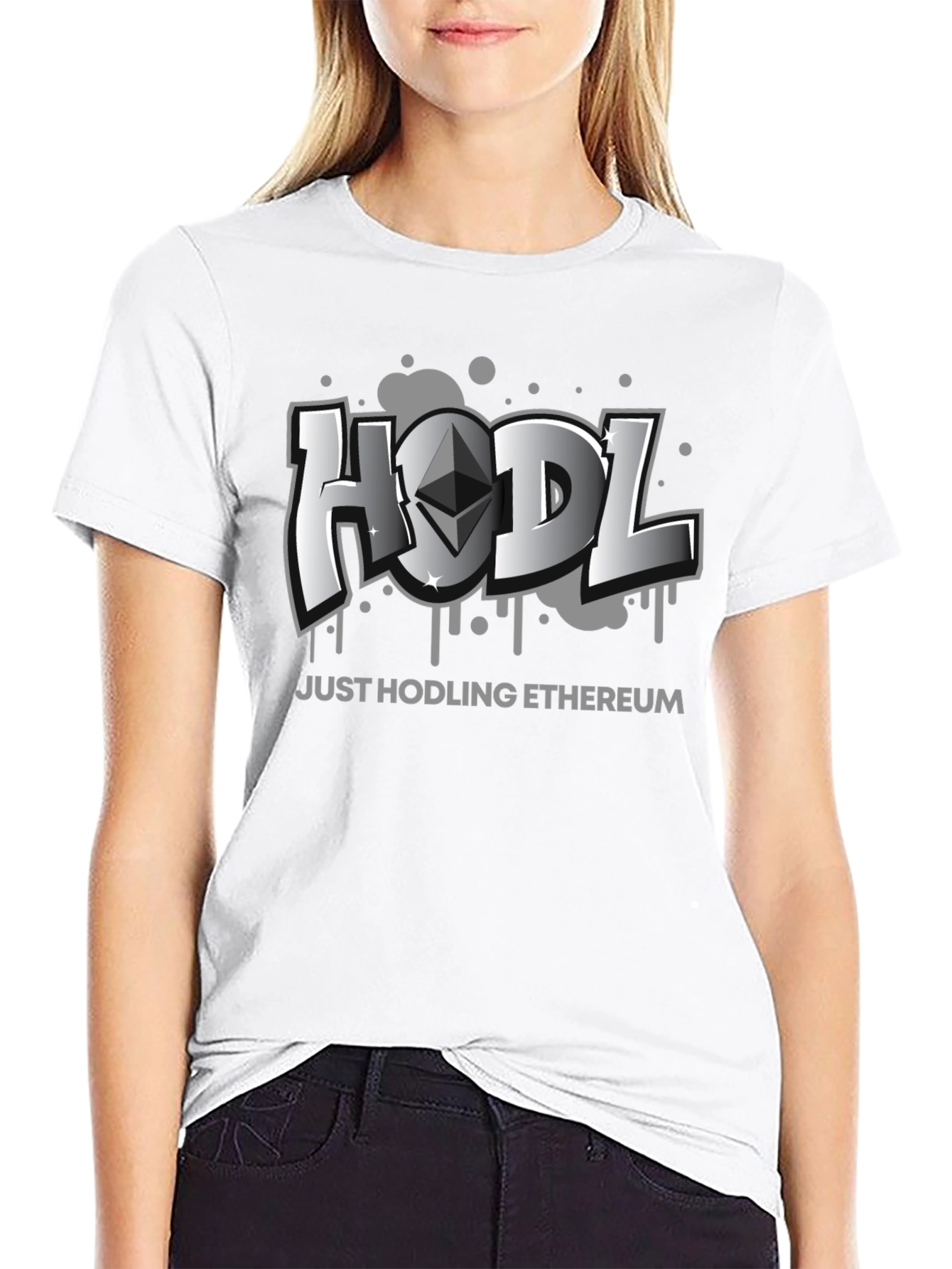 HODL Ethereum Crypto Black T-Shirt