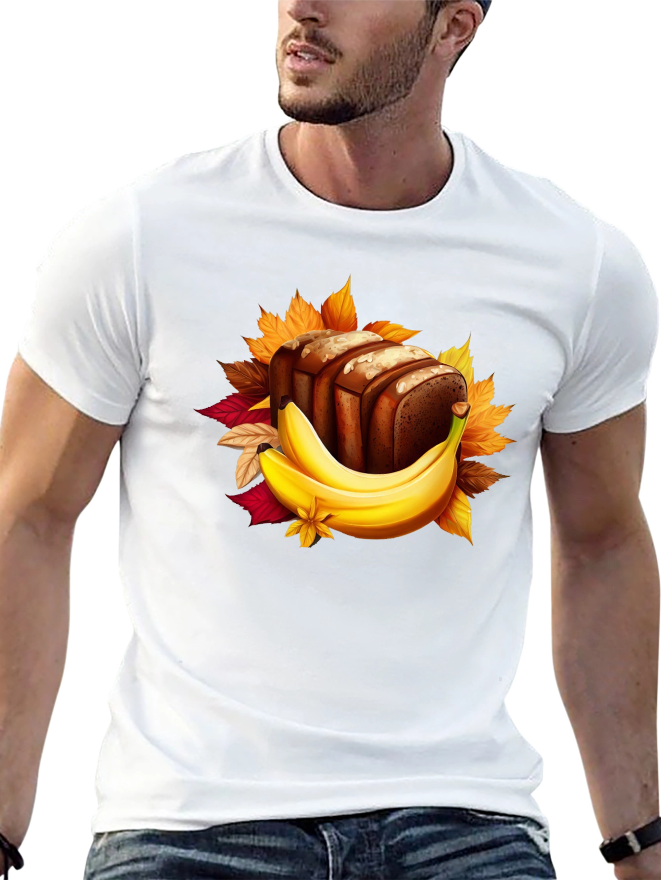 Banana Bread Graphic Tee - Foodie T-Shirt