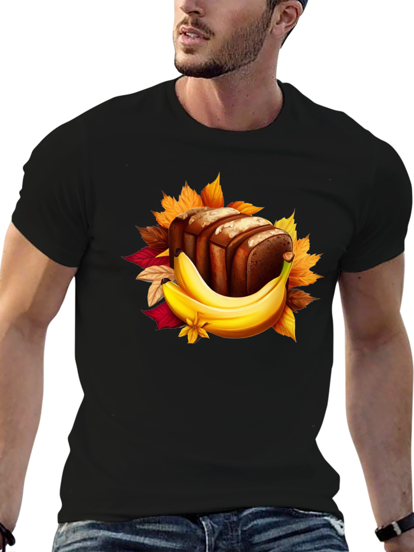 Banana Bread Graphic Tee - Foodie T-Shirt