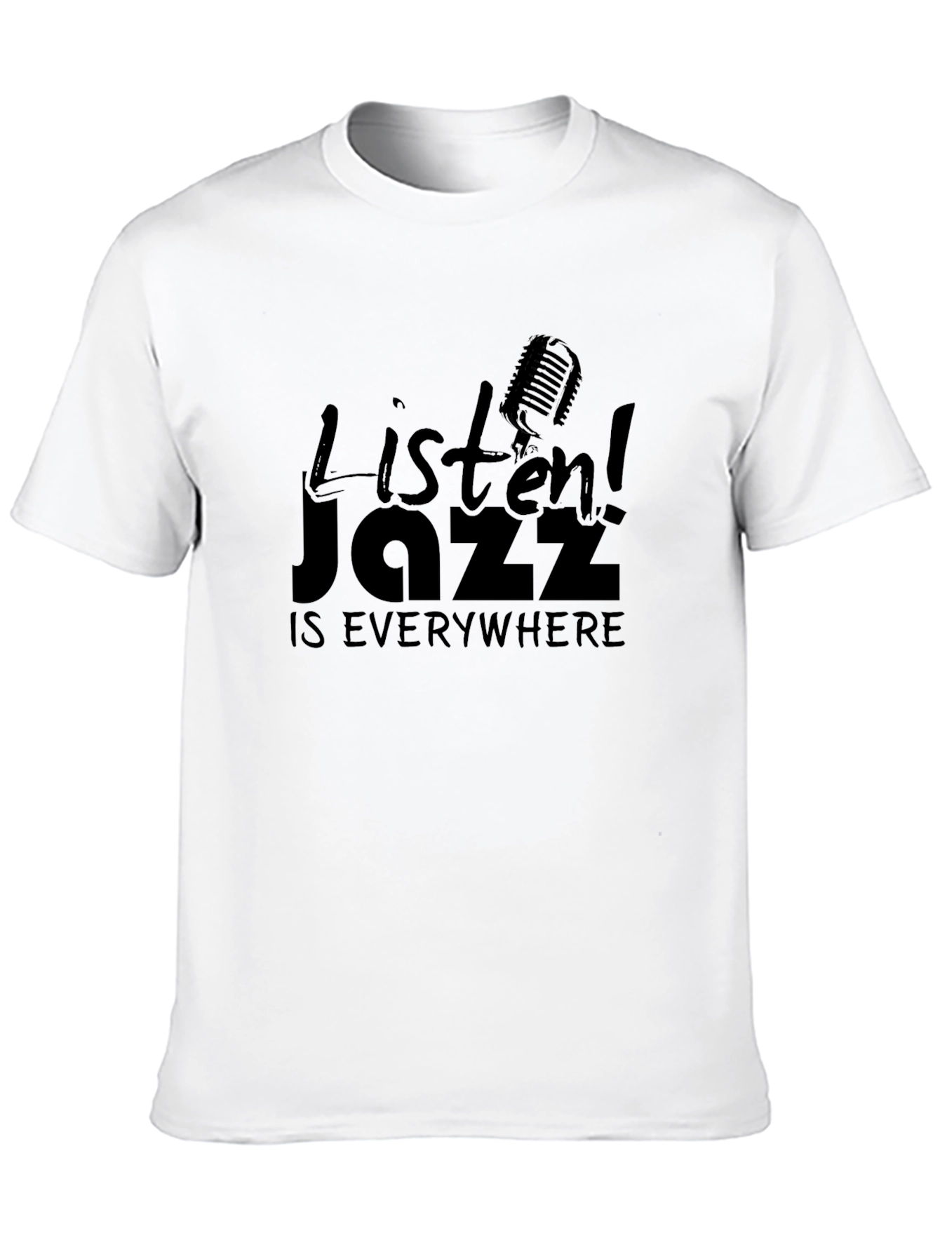 Jazz Music Lover Black T-Shirt