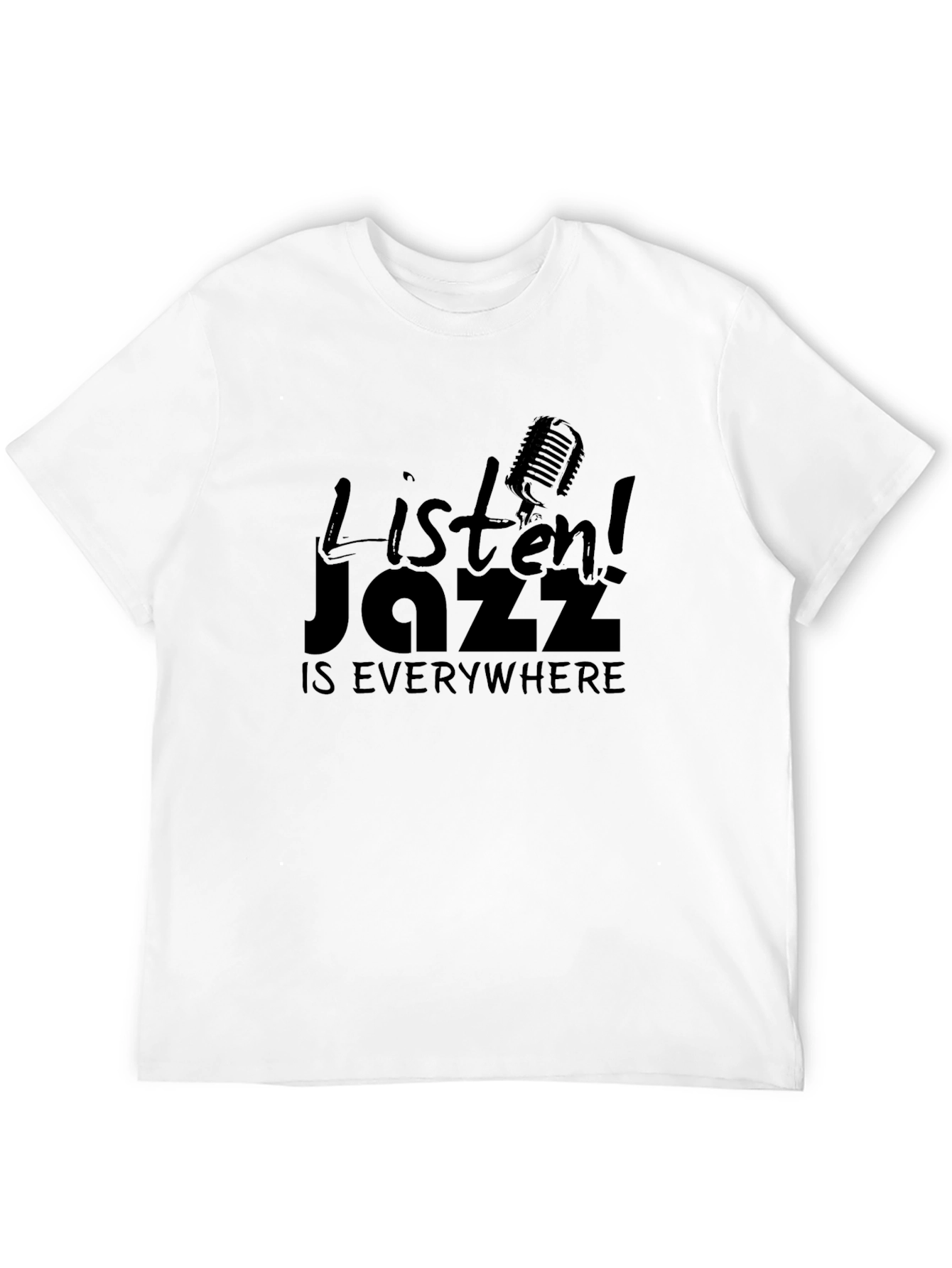 Jazz Music Lover Black T-Shirt