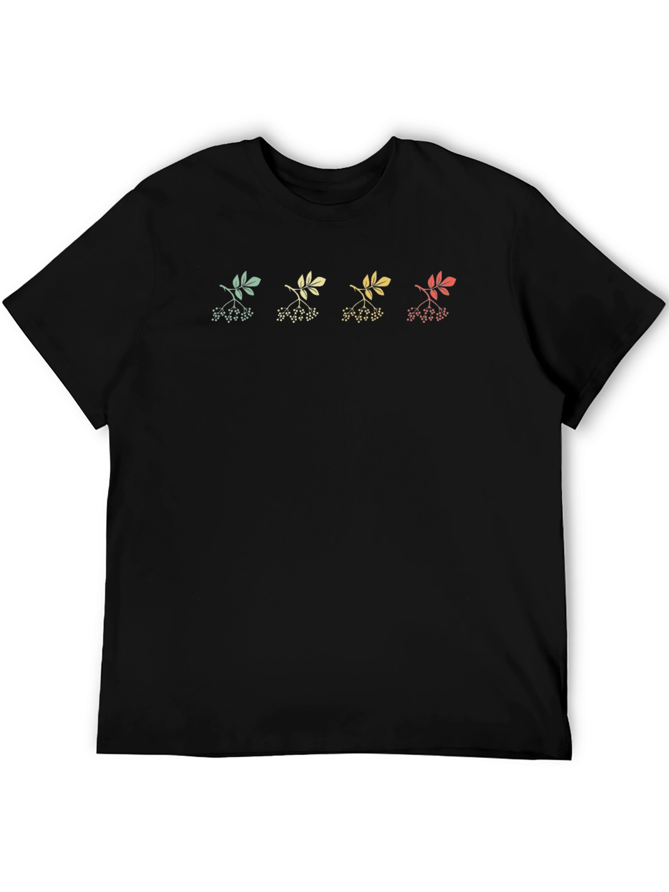 Retro Botanical Print T-Shirt