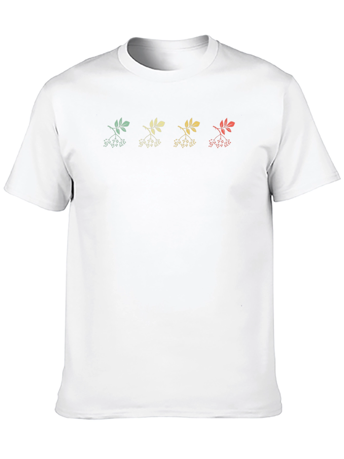 Retro Botanical Print T-Shirt