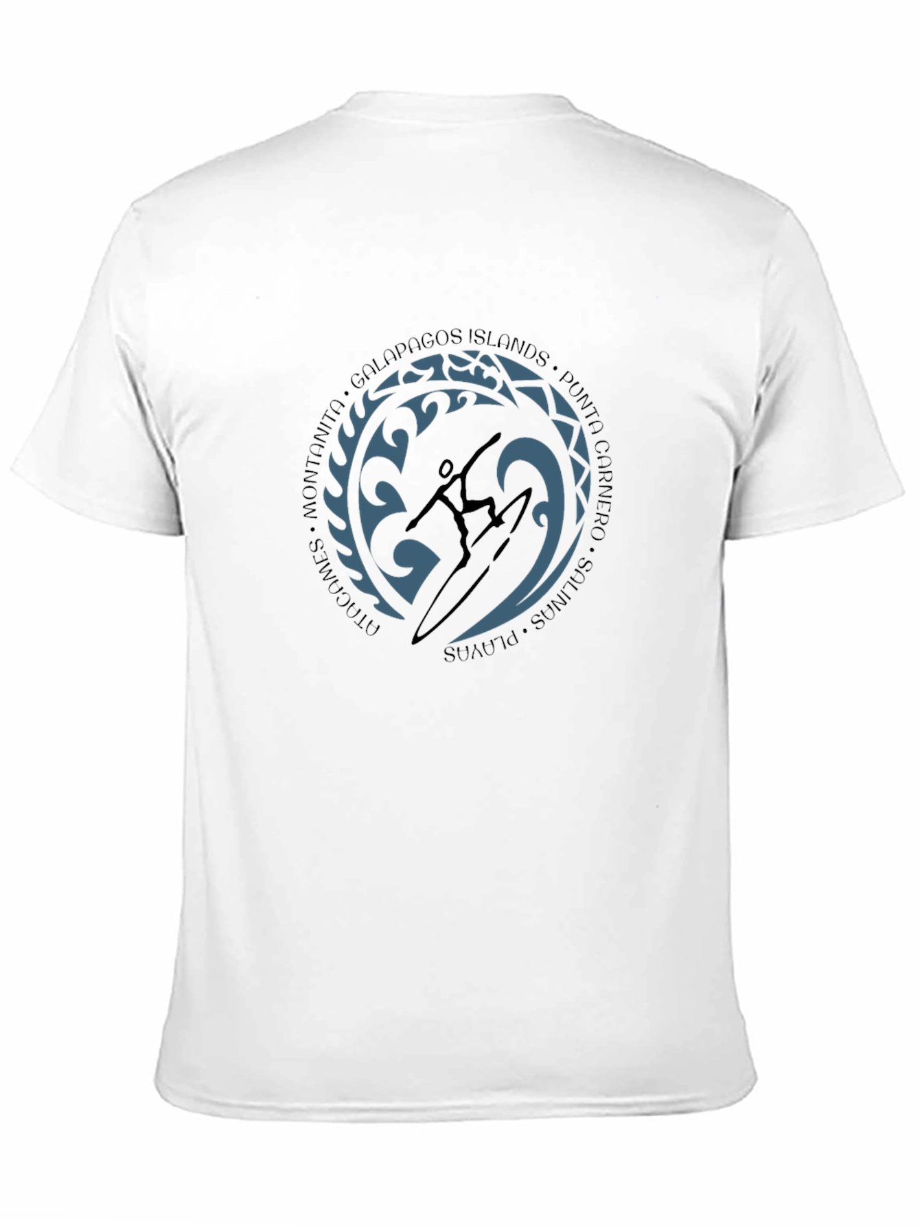 Surfer Graphic T-Shirt - Black Crew Neck