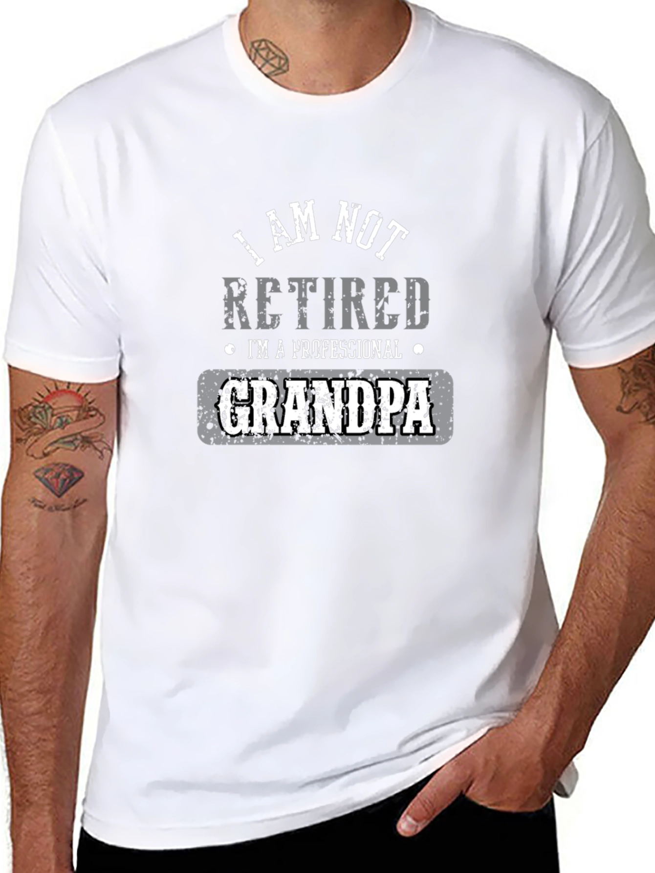 Professional Grandpa Black T-Shirt