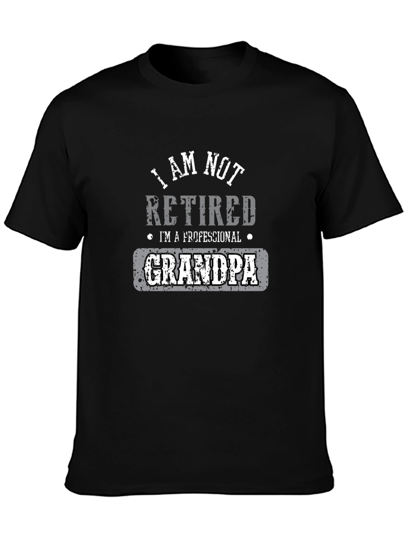 Professional Grandpa Black T-Shirt