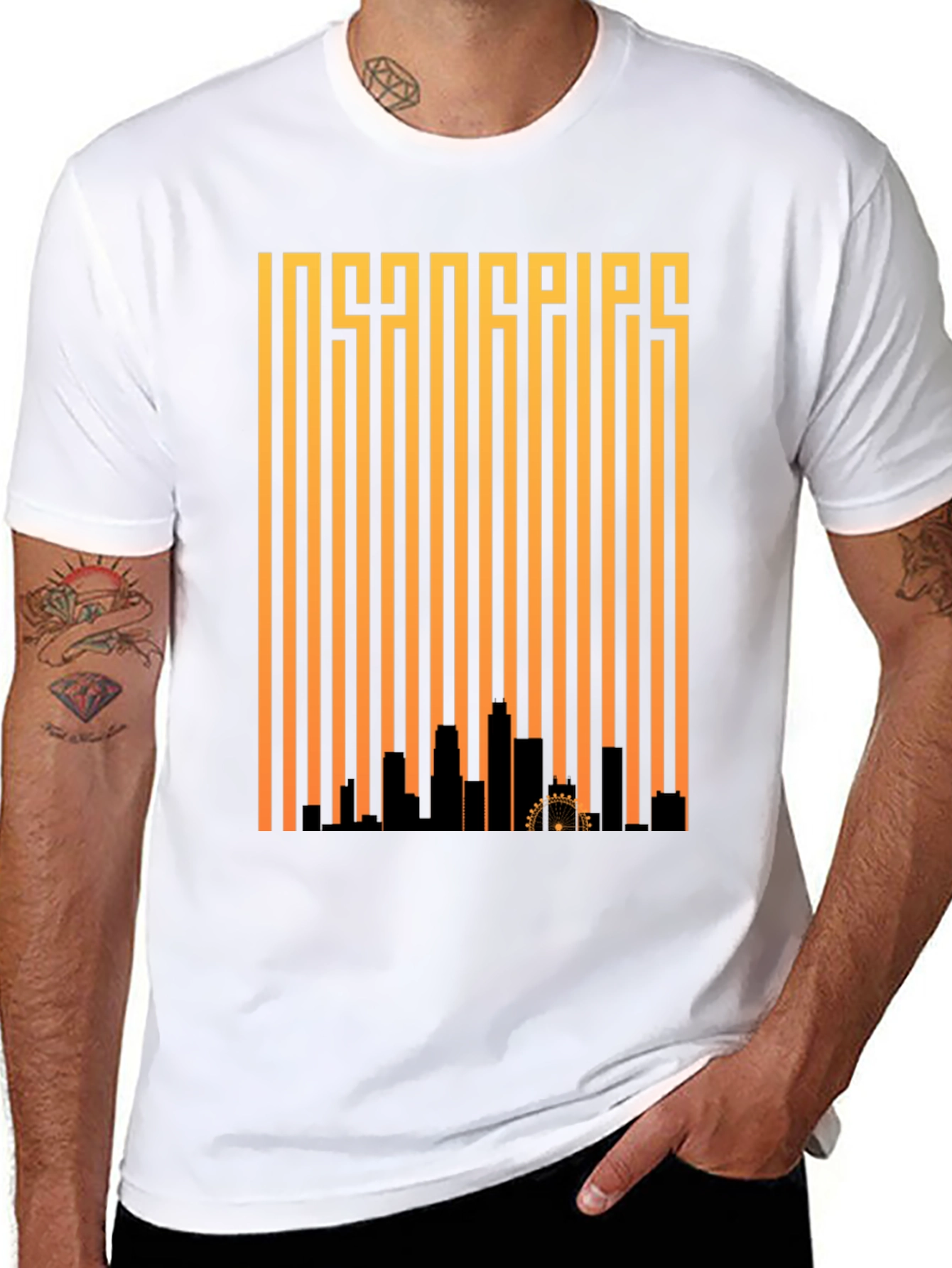 LA Skyline Graphic Tee - Stylish Cityscape T-Shirt