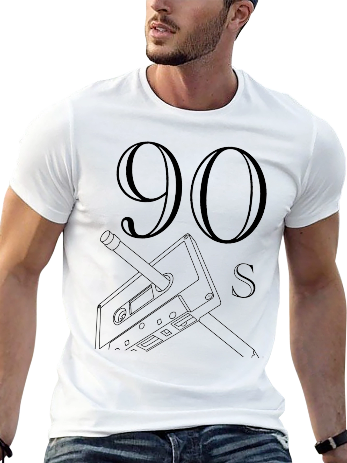 90s Cassette Tape Graphic Tee - Retro Style