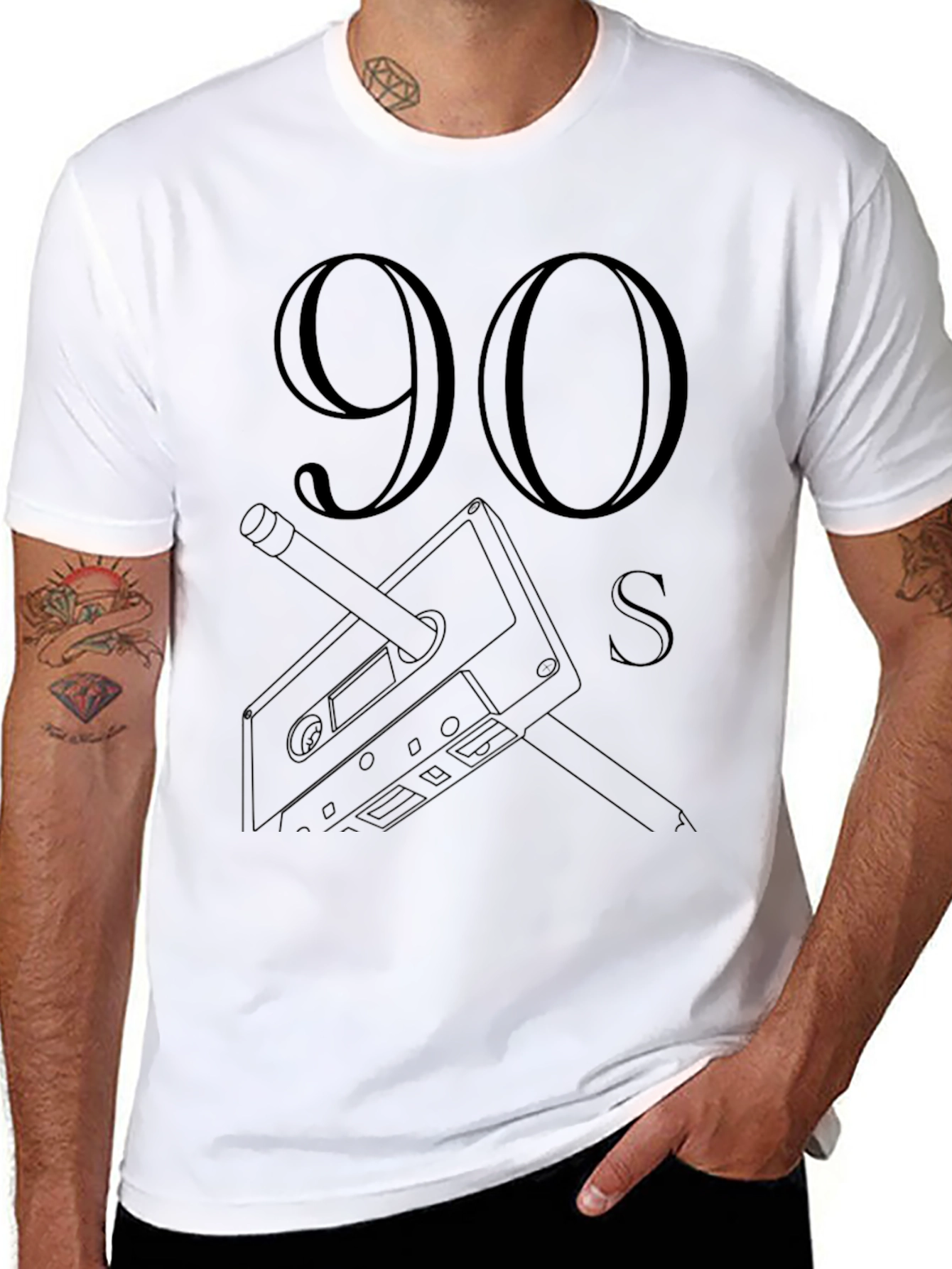 90s Cassette Tape Graphic Tee - Retro Style