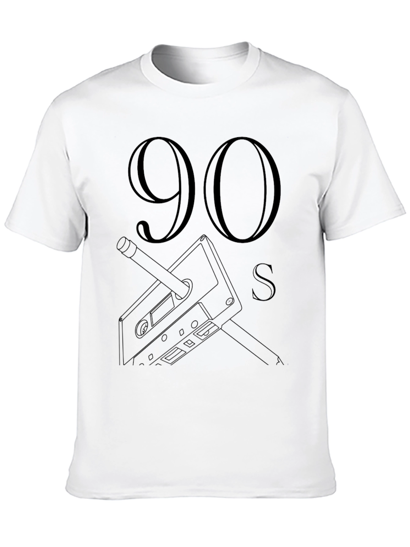 90s Cassette Tape Graphic Tee - Retro Style