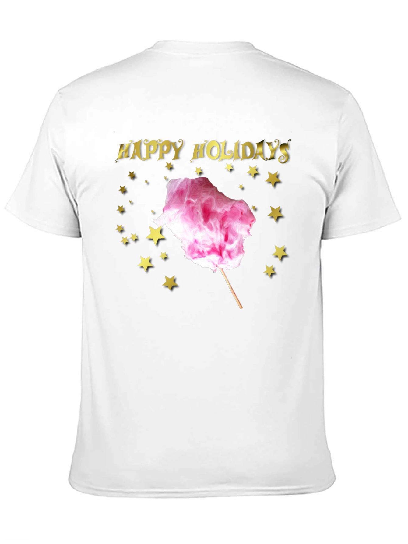 Happy Holidays Cotton Candy Graphic Tee