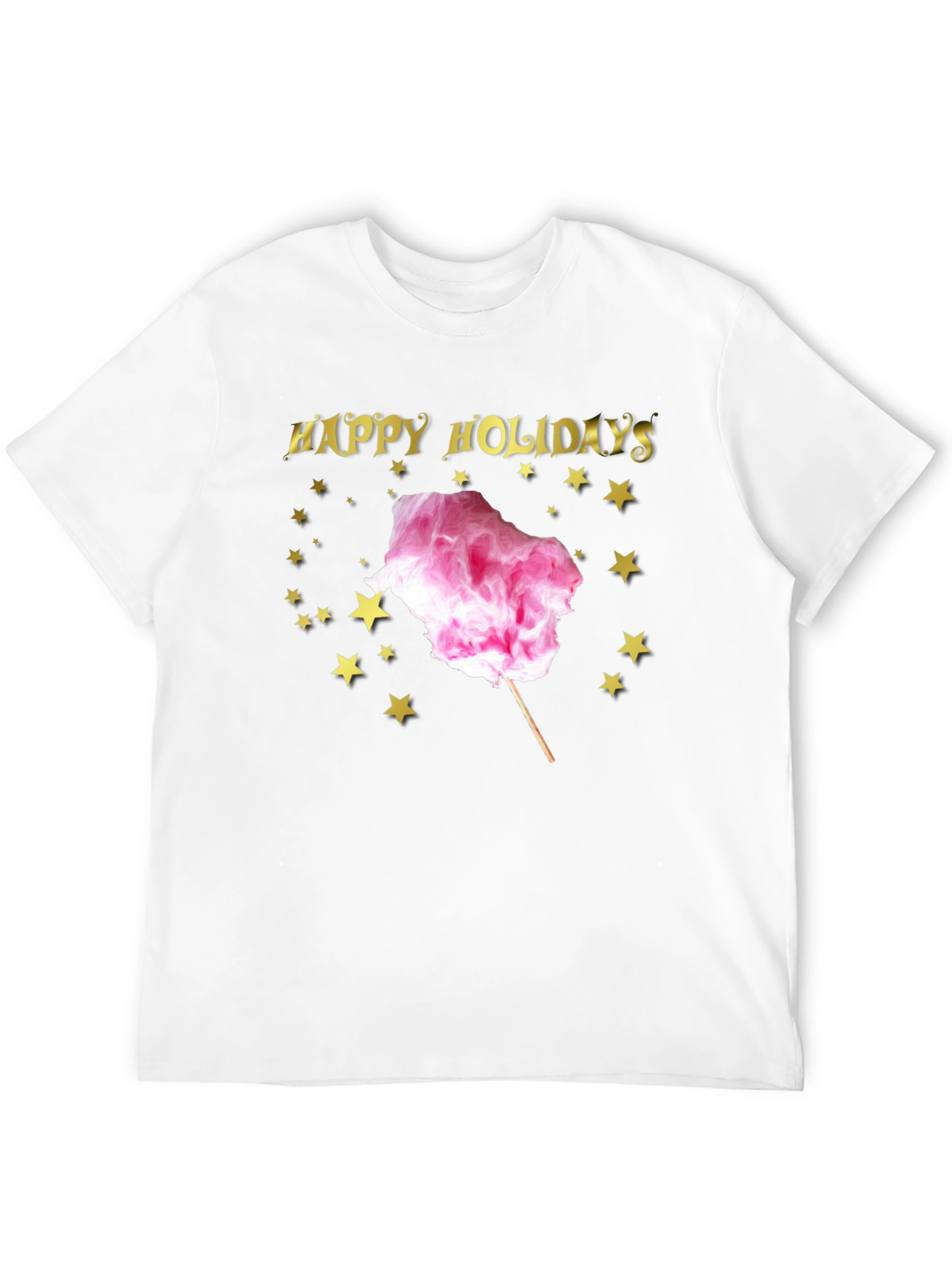 Happy Holidays Cotton Candy Graphic Tee