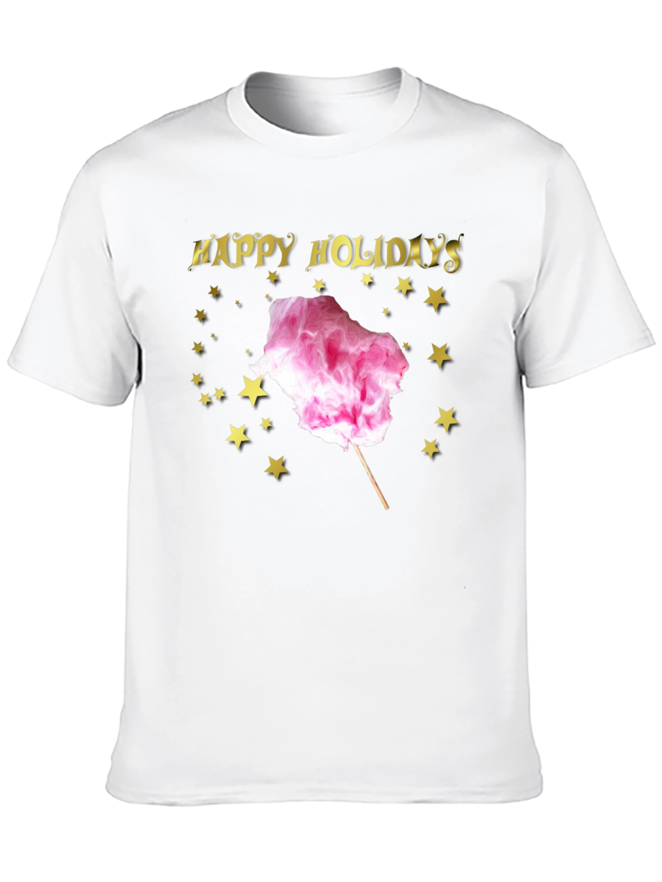 Happy Holidays Cotton Candy Graphic Tee