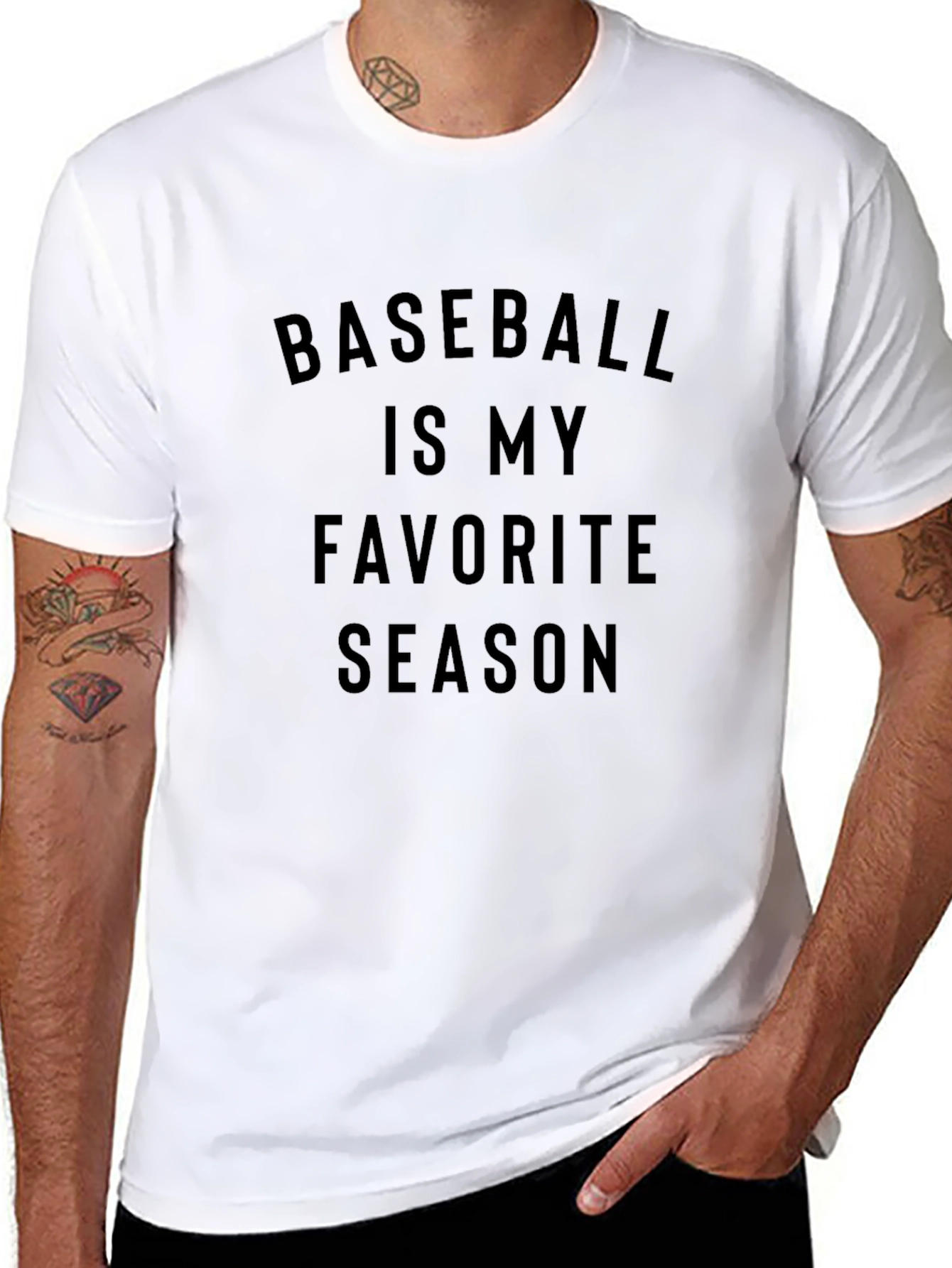 Baseball Is My Favorite Season Graphic T-Shirt