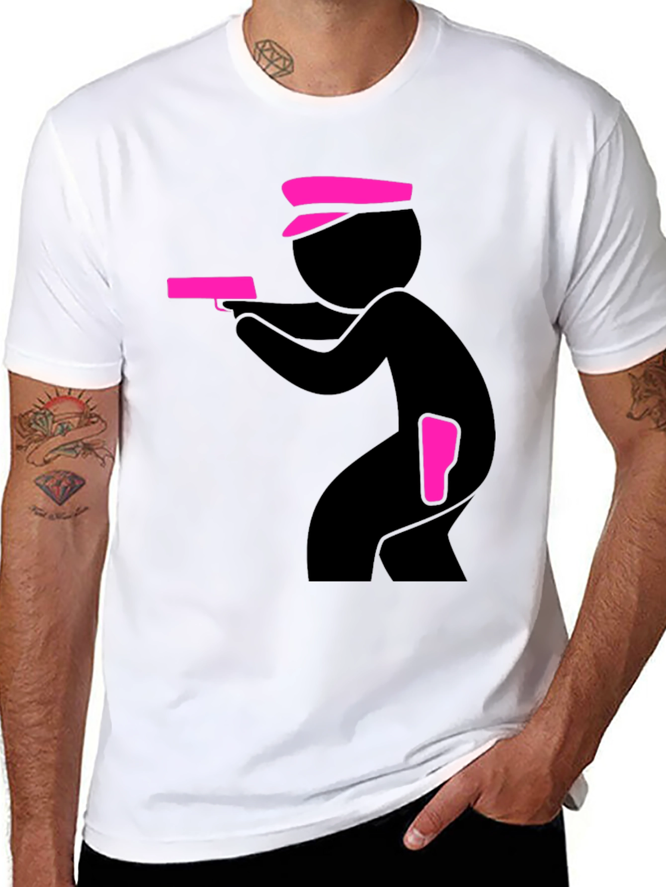 Gunman Graphic T-Shirt - Bold Humor