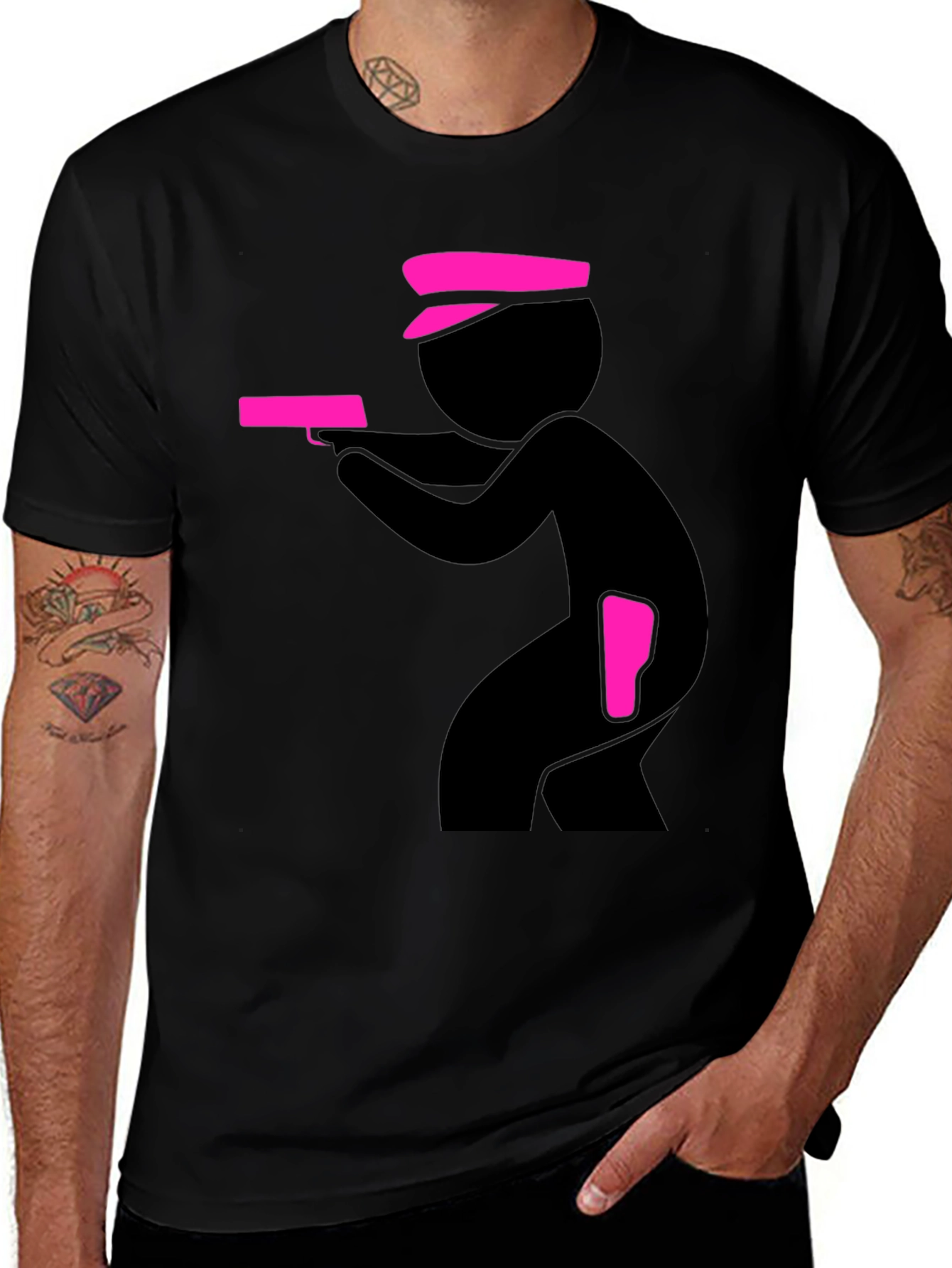 Gunman Graphic T-Shirt - Bold Humor