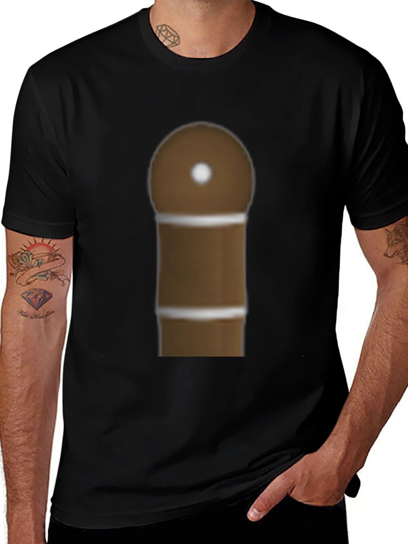Novelty Cigar Graphic Tee - Funny Smoker T-Shirt