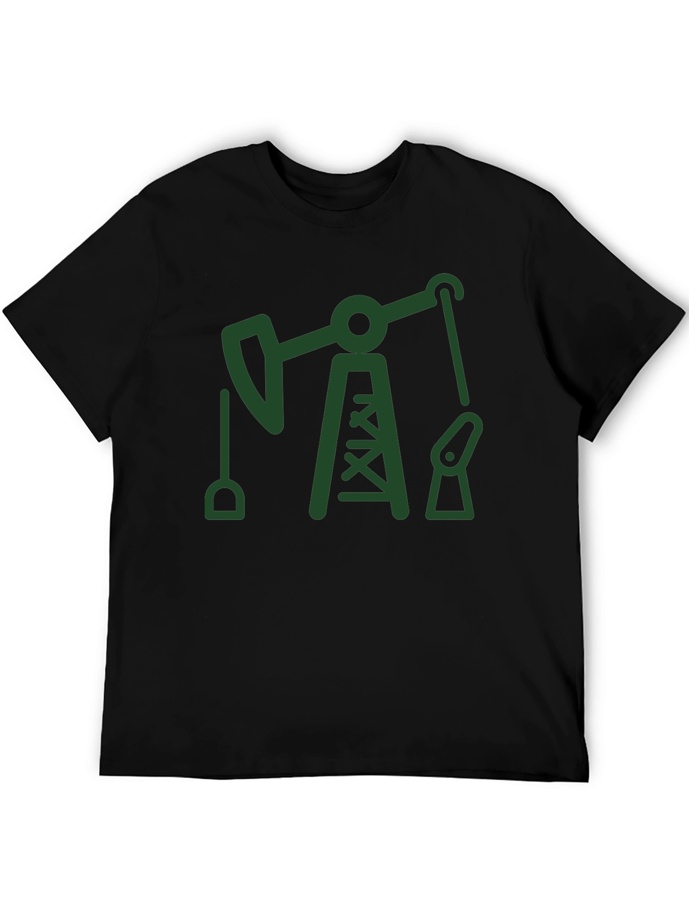 Oil Derrick Graphic Tee - Black