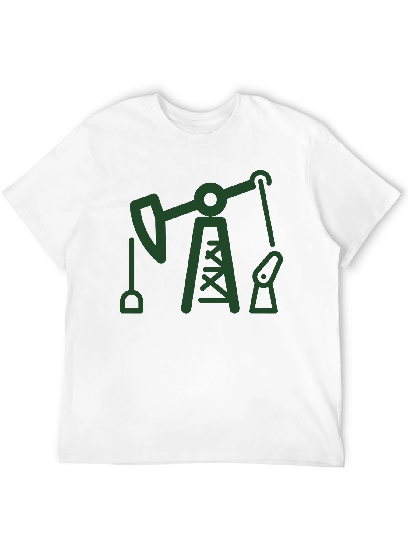 Oil Derrick Graphic Tee - Black